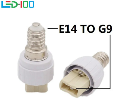 NEW E14 to G9 Lamp Holder Converter Socket 100% Fireproof PC Bulb Base Conversion Adapter for G9 Led Light