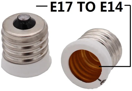 NEW E17 To European E14 Candelabra Base Socket LED Light Bulb Lamp Adapter Holder