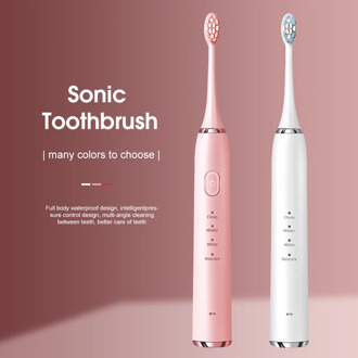 New Electric Toothbrush Toothbrush Sonic Ultrasonic Brush IPX7 Waterproof Sonic Toothbrush Recharge Sterilization Anti-bacteria