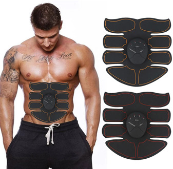 New EMS Abdominal Muscle Exerciser Trainer Smart ABS Stimulator Fitness Gym ABS Stickers Pad Body Loss Slimming Massager Unisex