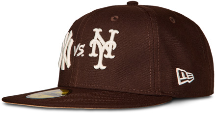 New Era 59fifty Mlb New York Yankees Petten Unisex - Bruin - Maat 7 5/8 - Katoen Brown