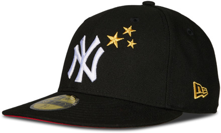 New Era 59fifty Mlb New York Yankees Petten Unisex - Zwart - Maat 7 1/8 - Katoen Black