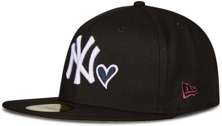 New Era 59fifty Mlb New York Yankees Petten Unisex - Zwart - Maat 7 3/8 - Katoen Black