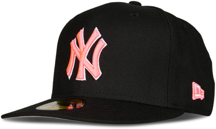 New Era 59fifty Mlb New York Yankees Petten Unisex - Zwart - Maat 7 5/8 - Katoen Black