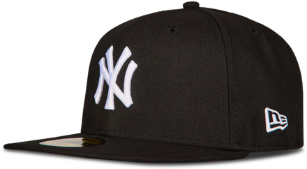 New Era 59fifty New York Yankees Fitted Cap Petten Unisex - Zwart - Maat 7 1/8 Black