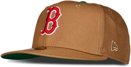 New Era 59fifty Petten Unisex - Bruin - Maat 7 1/4 - Katoen Brown
