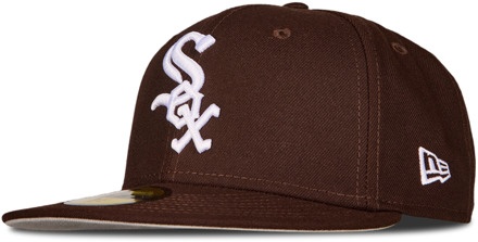 New Era 59fifty Petten Unisex - Bruin - Maat 7 1/4 - Katoen Brown