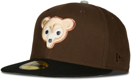 New Era 59fifty Petten Unisex - Bruin - Maat 7 1/8 - Katoen Brown