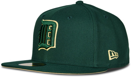 New Era 59fifty Petten Unisex - Groen - Maat 7 1/8 - Katoen Green