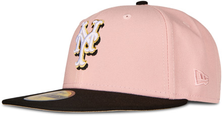 New Era 59fifty Petten Unisex - Roze - Maat 7 1/2 - Katoen Pink