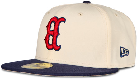 New Era 59fifty Petten Unisex - Wit - Maat 7 - Katoen White