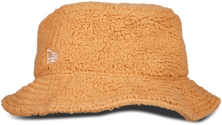 New Era Bucket Petten Unisex - Beige - Maat 39 - 42 - Wol