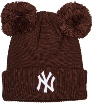 New Era Double Pom Petten Unisex - Zwart - One Size - Katoen Black