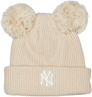 New Era Double Pom Winter mutzen Unisex - Wit - One Size - Wol White