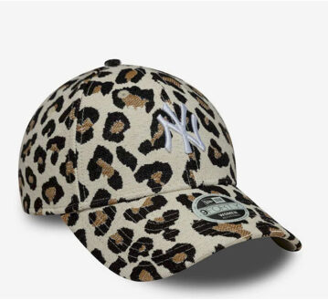 New Era female leopard midi 9forty pet - - maat One size Beige