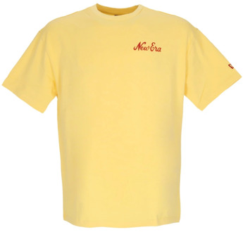 New Era Half Time Tee Streetwear Geel/Rood New Era , Yellow , Heren - Xl,L,M