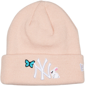 New Era Kids Beanie Winter mutzen Unisex - Roze - One Size - Katoen Pink