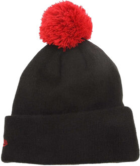 New Era Kinderen/Kinderen Stade Toulousain Pom Pom muts (Zwart/Rood)