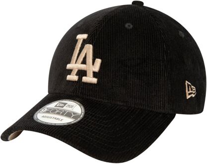 New Era LA Dodgers Cord 9Forty Cap Senior zwart - lichtbruin - 1-SIZE