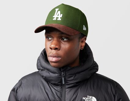 New Era LA Dodgers Suede Visor 9FORTY E-Frame Cap, groen - One Size