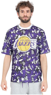 New Era LA Lakers NBA Team Mesh T-shirt New Era , Multicolor , Heren - Xl,L,M,S