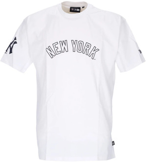 New Era MLB Wordmark Oversize Tee Neyyan New Era , White , Heren - Xl,L