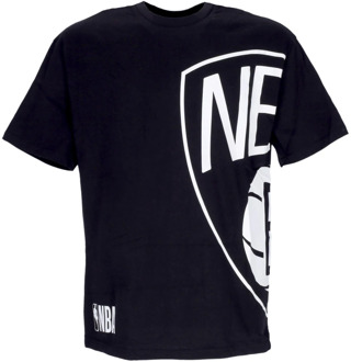 New Era NBA Half Logo Oversized Tee New Era , Black , Heren - 2Xl,Xl,L,M