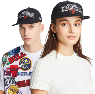 New Era NBA Snapback Unisex - Zwart - Maat M/L - Katoen Black