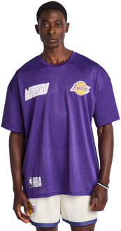 New Era NBA T-shirts Heren - Paars - Maat XS Purple
