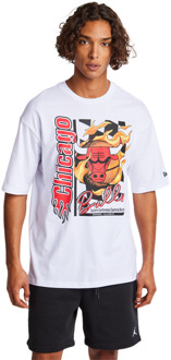 New Era NBA T-shirts Heren - Wit - Maat M White