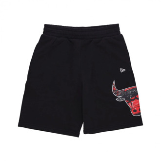New Era NBA Team Logo Casual Shorts New Era , Black , Heren - Xl,L