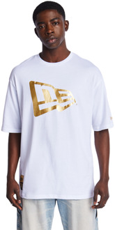 New Era Ne Flag Os T-shirts Heren - Wit - Maat XS White