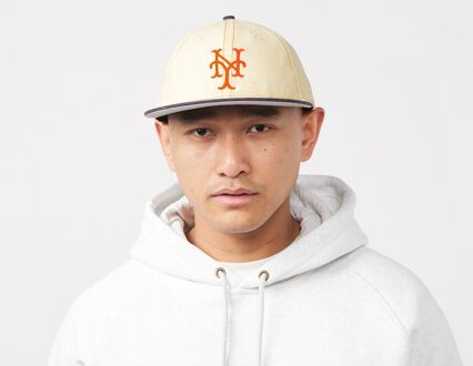 New Era New York Mets MLB Denim Retro Crown 9FIFTY Cap, White - One Size