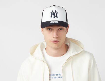 New Era New York Yankees 9FORTY A-Frame Trucker Cap, zwart - One Size