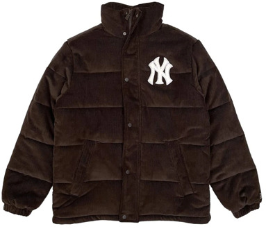 New Era New York Yankees MLB Puffer Jack New Era , Brown , Heren - S