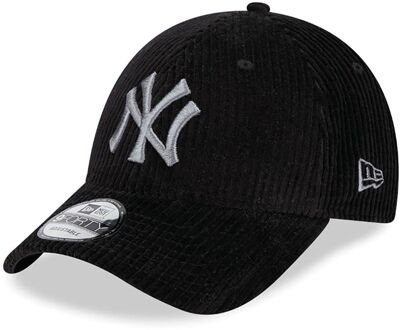 New Era New York Yankees Wide Cord 9Forty Cap Senior zwart - zilver - 1-SIZE