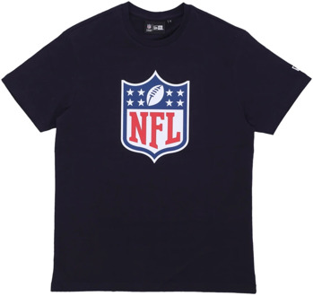 New Era NFL Shield Logo Tee - Navy/White New Era , Blue , Heren - 2Xl,Xl,L,M,S,4Xl