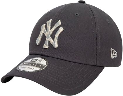 New Era NY Yankees Animal Infill 9Forty Cap Senior donkergrijs - wit - 1-SIZE