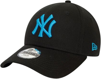 New Era NY Yankees League Essential 9Forty Cap Junior zwart - lichtblauw - Youth