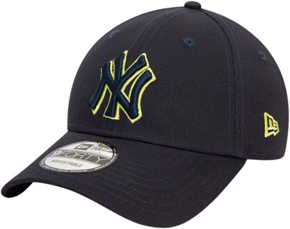 New Era NY Yankees Team Outline 9Forty Cap Senior donkerblauw - geel - 1-SIZE