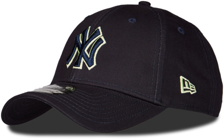 New Era NY Yankees Team Outline 9Forty Cap Senior donkerblauw - geel - 1-SIZE