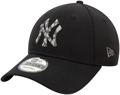 New Era NY Yankees Zwart Grijs Baseball Pet New Era , Black , Heren - ONE Size