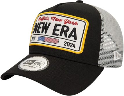 New Era Patch 9Forty Trucker Cap Senior zwart - wit - geel - rood - 1-SIZE