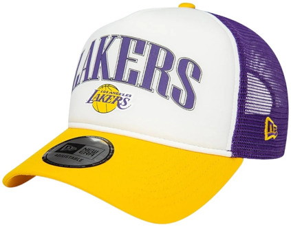 New Era Retro Trucker Lakers Hat New Era , Multicolor , Unisex - ONE Size
