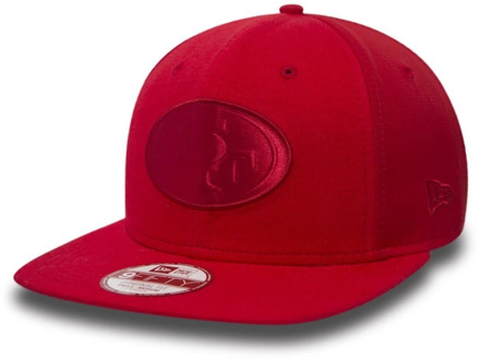 New Era Rode Geëmbosseerde Snapback Cap New Era , Red , Unisex - S/M