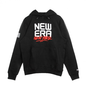 New Era Sweatshirt met capuchon in hedendaags New Era , Black , Heren - Xl,L