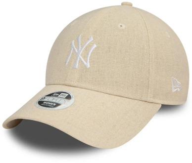 New Era Yankees Lin Cap - Beige Vrouwen New Era , Beige , Heren - ONE Size