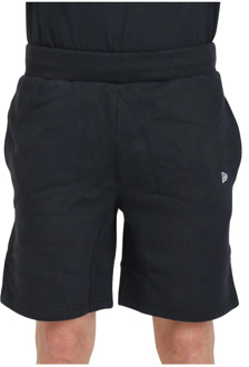 New Era Zwarte Essentials Elastische Taille Shorts New Era , Black , Heren - Xl,L,M,S,Xs