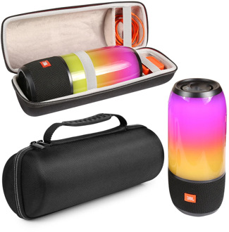 New EVA PU Carry Protective Speaker Box Pouch Cover Bag Case For JBL Pulse 3 Pulse3 Bluetooth Speaker-Extra Space for Plug&Cable