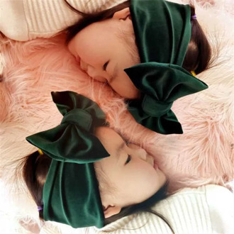 New Fashion 9colors Big bowknot Headband baby girl headbands Bow hair band children kid Cotton turban Head Wrap Hair Accessories